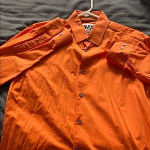 Express men’s fitted button down dress shirt